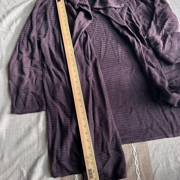 Eileen Fisher Silk Cascading Drape Front Cardigan 2x - Picture 5 of 11